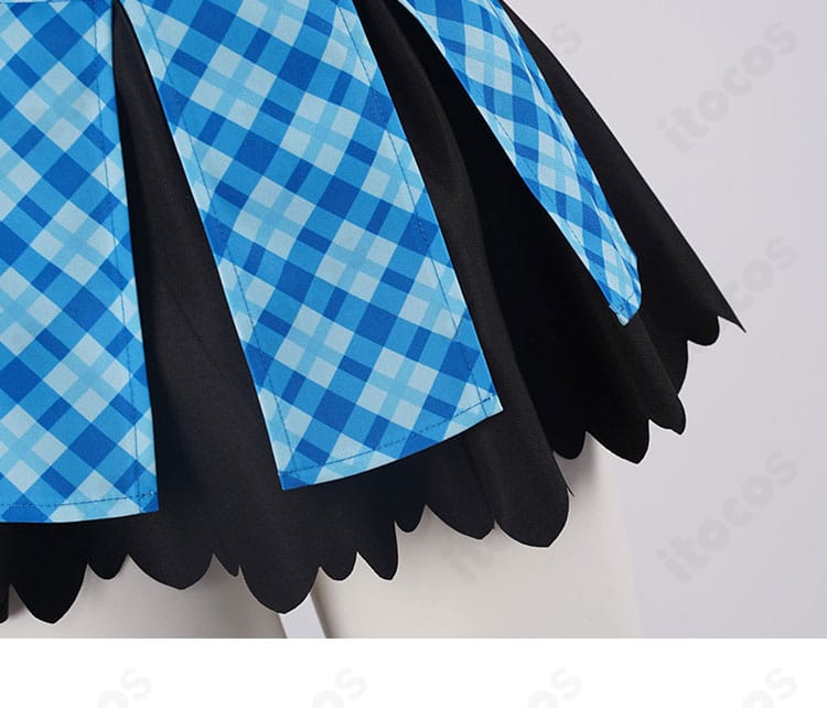 2.5次元の誘惑 クーリア・ノノア デレスタ衣装のスカート裾ディテール。広がりと縁取りデザインが分かる