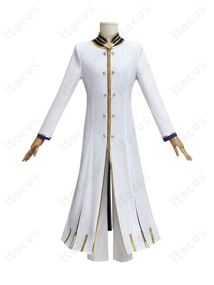 商品正面の高精細カット。レグルス・コルニアスの白礼装を忠実に再現した上着とズボン