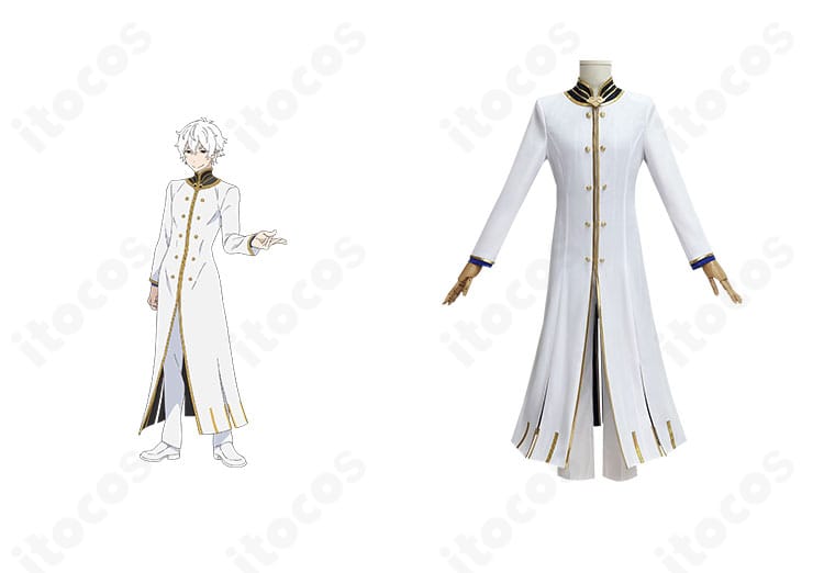 商品正面とレグルス・コルニアスの礼装を並置したコスプレ衣装詳細画像（Re:ゼロ）
