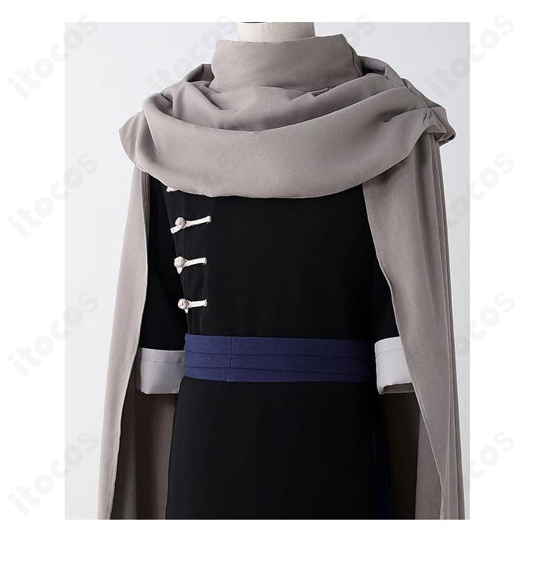 銀魂 神威コスプレの腰装飾アップ。腰封と飾り紐・パーツの配置や質感がわかる拡大画像。