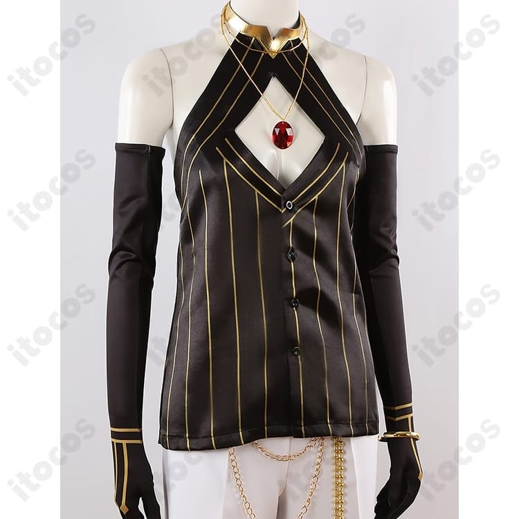 Fate/Grand Order カルナ 夏コーデ衣装 高再現10点セット、軽やかでクールな撮影・イベント向け - 6枚目の画像