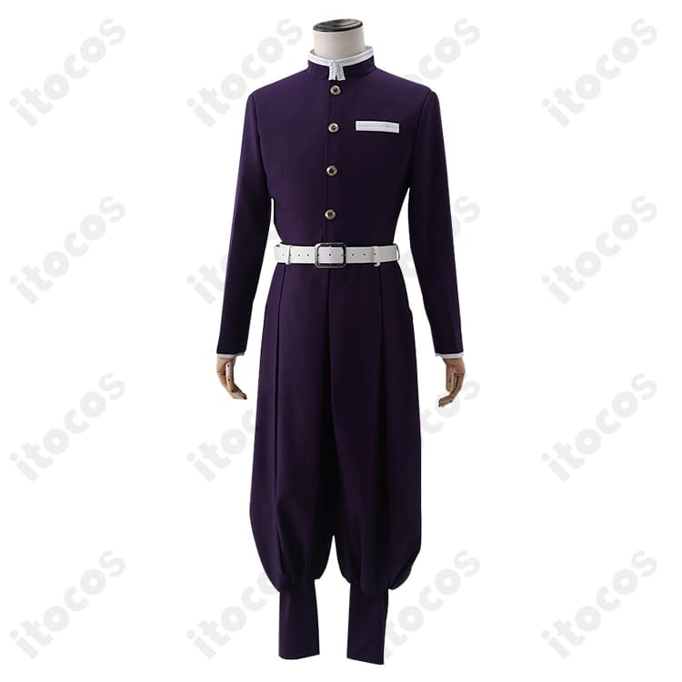 胡蝶しのぶ（蟲柱）隊服コスプレ 刺繍入り｜高再現で動きやすく撮影・イベントに最適 - 4枚目の画像