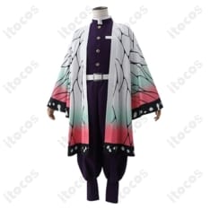 胡蝶しのぶ（蟲柱）隊服コスプレ 刺繍入り｜高再現で動きやすく撮影・イベントに最適 - 1枚目の画像（サムネイル）