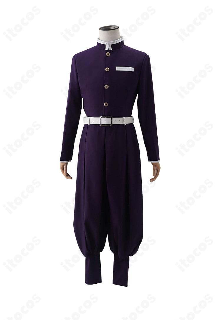 内搭前面の詳細。上着の内側縫製、裏地処理、当たりの少ない仕様を示す胡蝶しのぶコスプレ衣装の内側ディテール