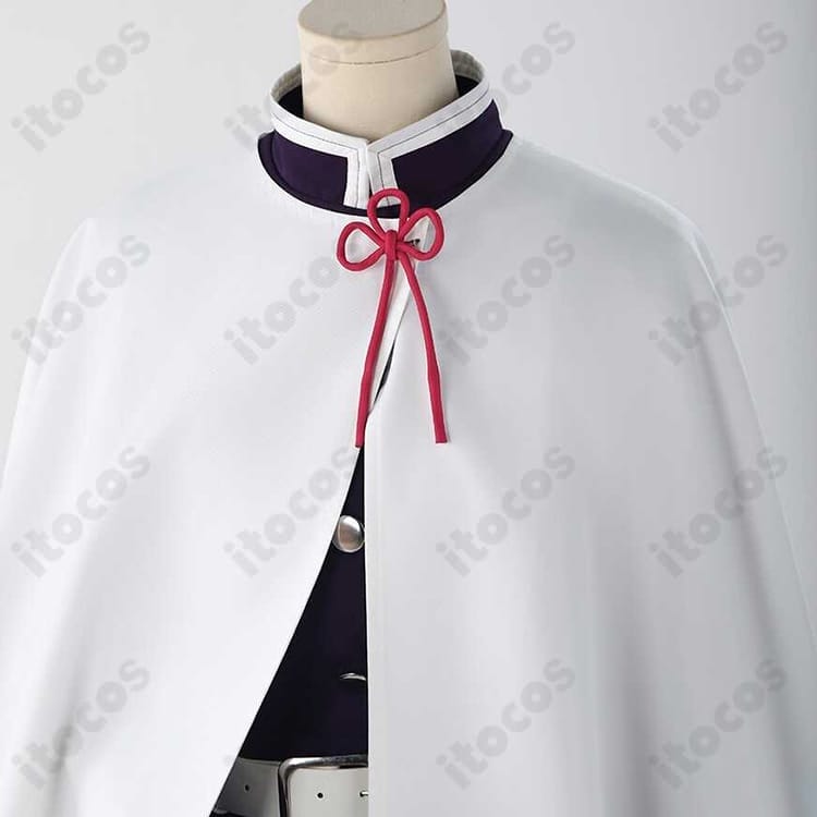 鬼滅の刃 栗花落カナヲ 隊服コスプレ 刺繍入り白マントで高再現、撮影会・イベントに最適 - 5枚目の画像