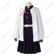 鬼滅の刃 栗花落カナヲ 隊服コスプレ 刺繍入り白マントで高再現、撮影会・イベントに最適 - 1枚目の画像（サムネイル）