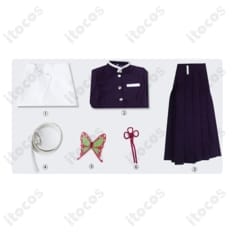 鬼滅の刃 栗花落カナヲ 隊服コスプレ 刺繍入り白マントで高再現、撮影会・イベントに最適 - 8枚目の画像（サムネイル）