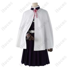 鬼滅の刃 栗花落カナヲ 隊服コスプレ 刺繍入り白マントで高再現、撮影会・イベントに最適 - 2枚目の画像（サムネイル）