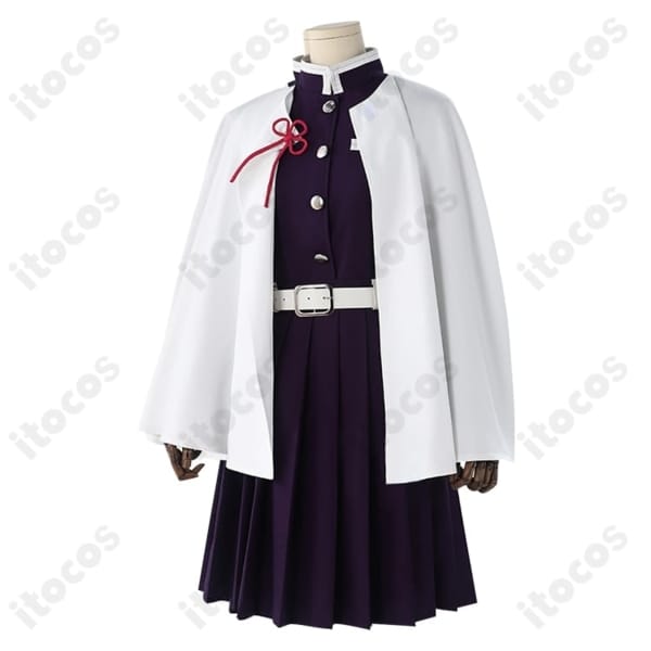 鬼滅の刃 栗花落カナヲ 隊服コスプレ 刺繍入り白マントで高再現、撮影会・イベントに最適