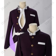 鬼滅の刃 甘露寺蜜璃 隊服コスプレ 刺繍仕立てで高再現、撮影・イベントに最適 S-XXL - 3枚目の画像（サムネイル）