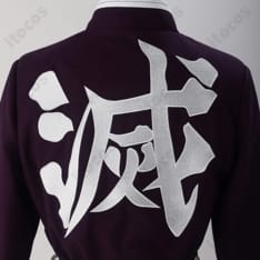 鬼滅の刃 甘露寺蜜璃 隊服コスプレ 刺繍仕立てで高再現、撮影・イベントに最適 S-XXL - 4枚目の画像（サムネイル）