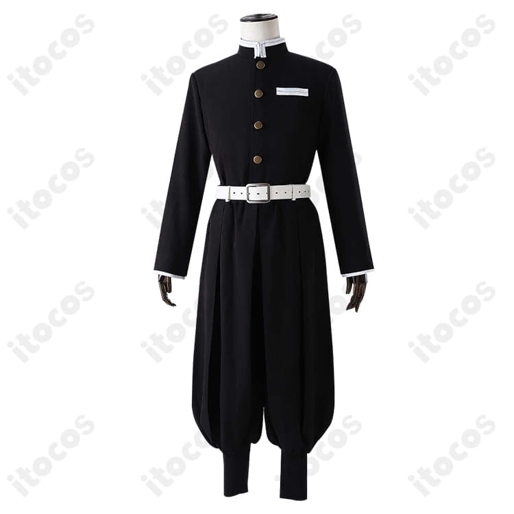 鬼滅の刃 冨岡義勇 コスプレ衣装。隊服と刺繍羽織を高再現、イベント撮影に最適です - 3枚目の画像