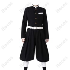 鬼滅の刃 冨岡義勇 コスプレ衣装。隊服と刺繍羽織を高再現、イベント撮影に最適です - 4枚目の画像（サムネイル）