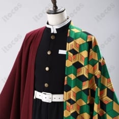 鬼滅の刃 冨岡義勇 コスプレ衣装。隊服と刺繍羽織を高再現、イベント撮影に最適です - 5枚目の画像（サムネイル）