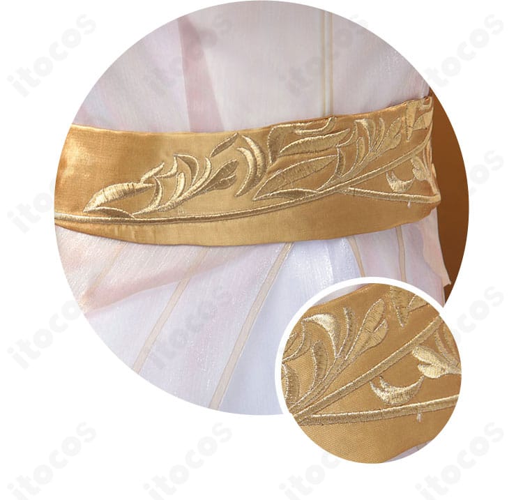 グレイス（漁女）衣装 腰帯の装飾ディテール。立体的なモチーフで世界観を強調。