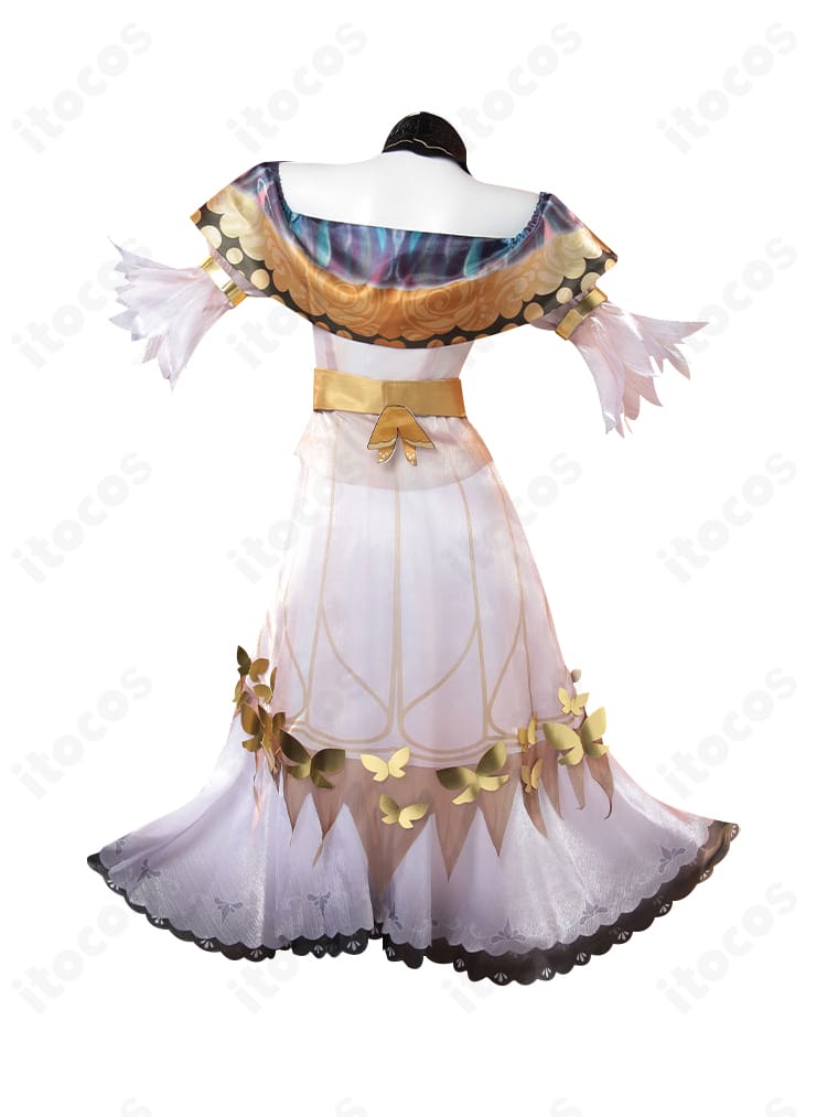 グレイス（漁女）コスプレ衣装 背面。背中の装飾とスカートの落ち感を丁寧に再現。