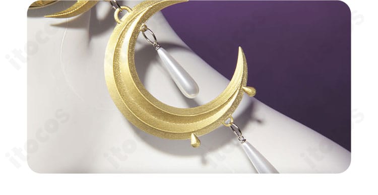 祭司コスプレ衣装の耳飾りアクセサリー詳細