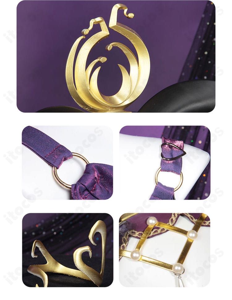 胸元〜上半身装飾の再現度が分かるディテール写真