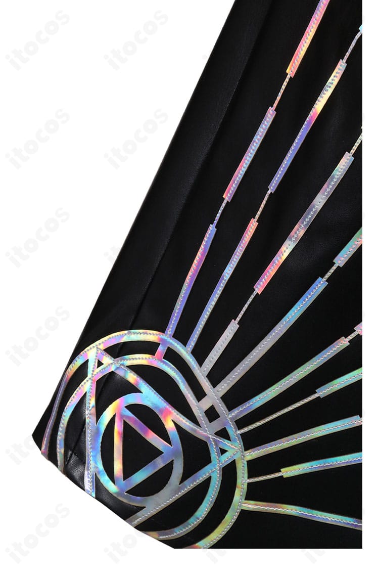 ノートン・キャンベル 輝安鉱コスプレの裾ディテール。衣摆の切り替えと縁取り