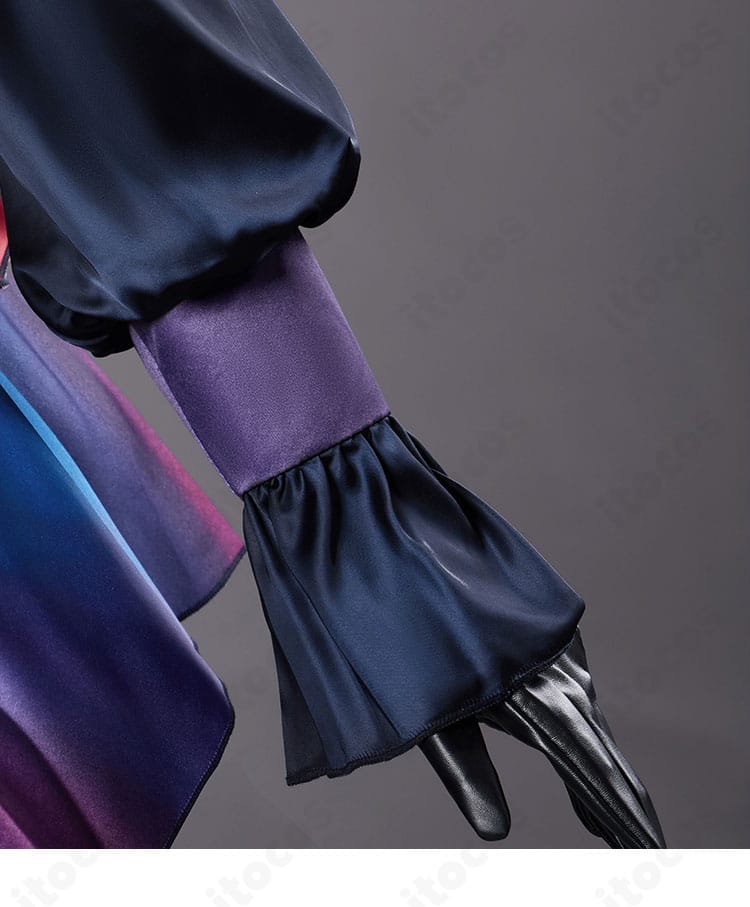 朝比奈まふゆ衣装の袖装飾ディテール。カフスの縁取りとステッチが際立つ拡大画像。