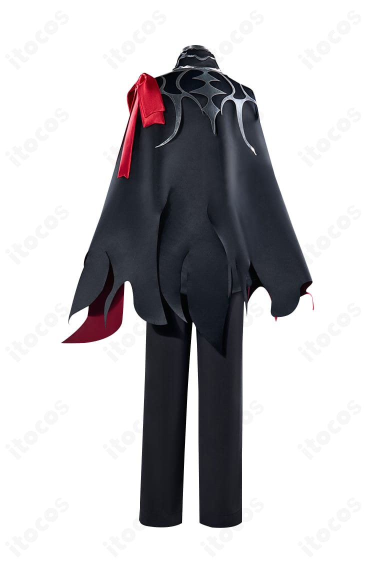 ジョゼフ衣装 背面デザイン。マントのシルエットと背面装飾の配置が見えるカット