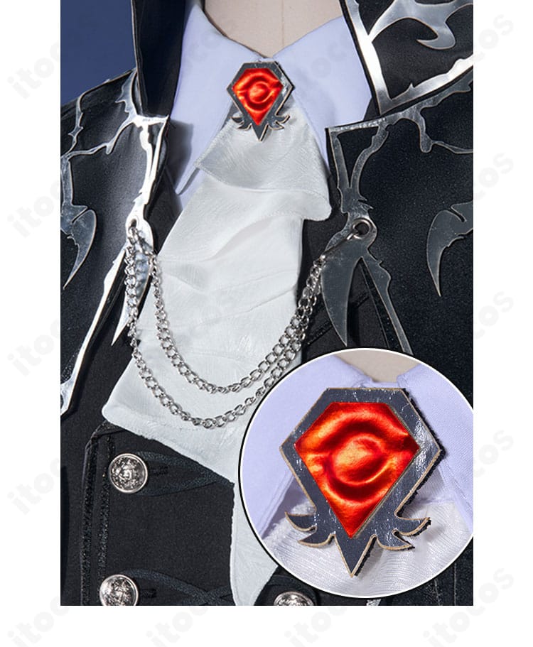 ジョゼフ衣装 スカーフ（領巾）のデザイン。ドレープ感と結びの表情を確認できる画像