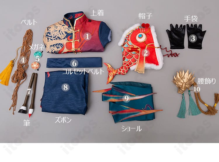 セット内容一式｜帽子・手袋・ベルト・筆など同梱アイテム一覧