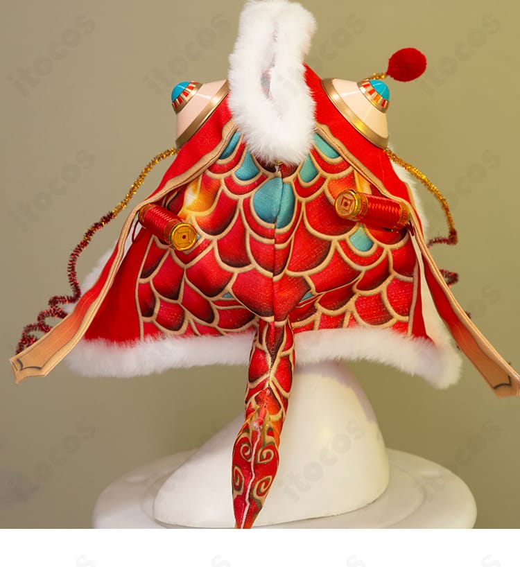 帽子背面装飾ディテール｜後部の装飾と形状保持の工夫