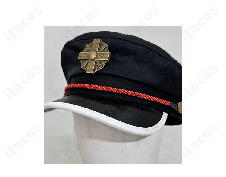 マント背面の装飾ディテール。背中のラインと装飾位置関係が分かる画像。