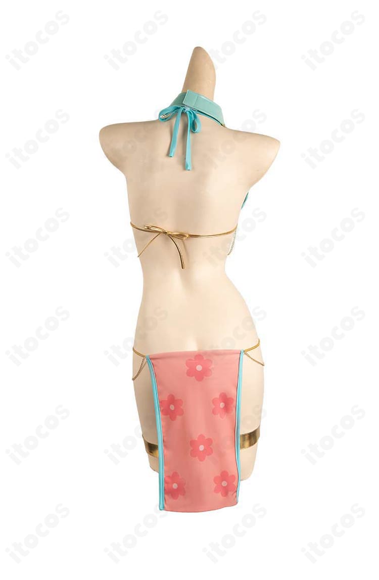 ルーシィ・ハートフィリア 踊り子衣装の背面詳細。背面装飾とスカートの落ち感が確認できるカット。