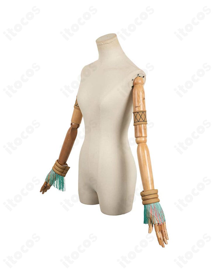 ルーシィ・ハートフィリア 踊り子衣装・腕飾りの左側面。装飾の厚みとエッジの仕上げ。