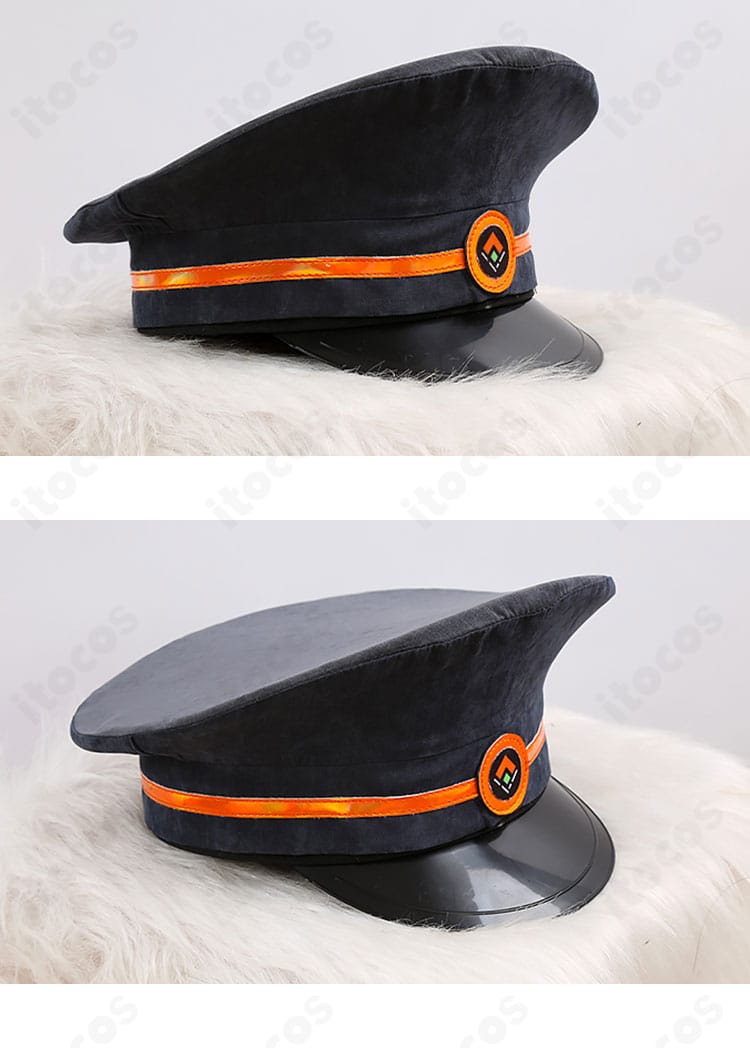 Fate/Grand Order 岸波白野（ザビ男）コスプレ衣装の帽子装飾。帽子の形状と装飾ディテールを確認できる画像。