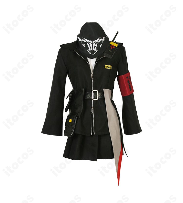 M4 SOPMOD II コスプレ衣装の正面フルショット。配色とタクティカル要素が分かる構図