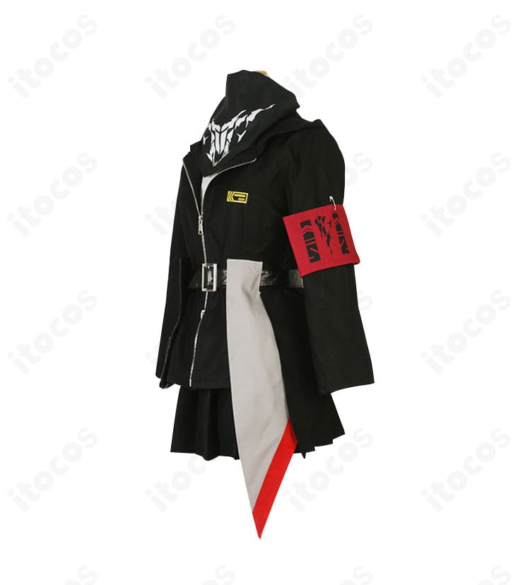 M4 SOPMOD II コスプレ衣装の側面シルエット。ラインと装飾配置のバランスを確認できる画像