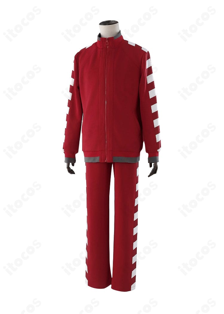 ペルソナ5 秀尽学園高校ジャージ コスプレ衣装の正面全体。シルエットと前面ディテールを確認できる画像。