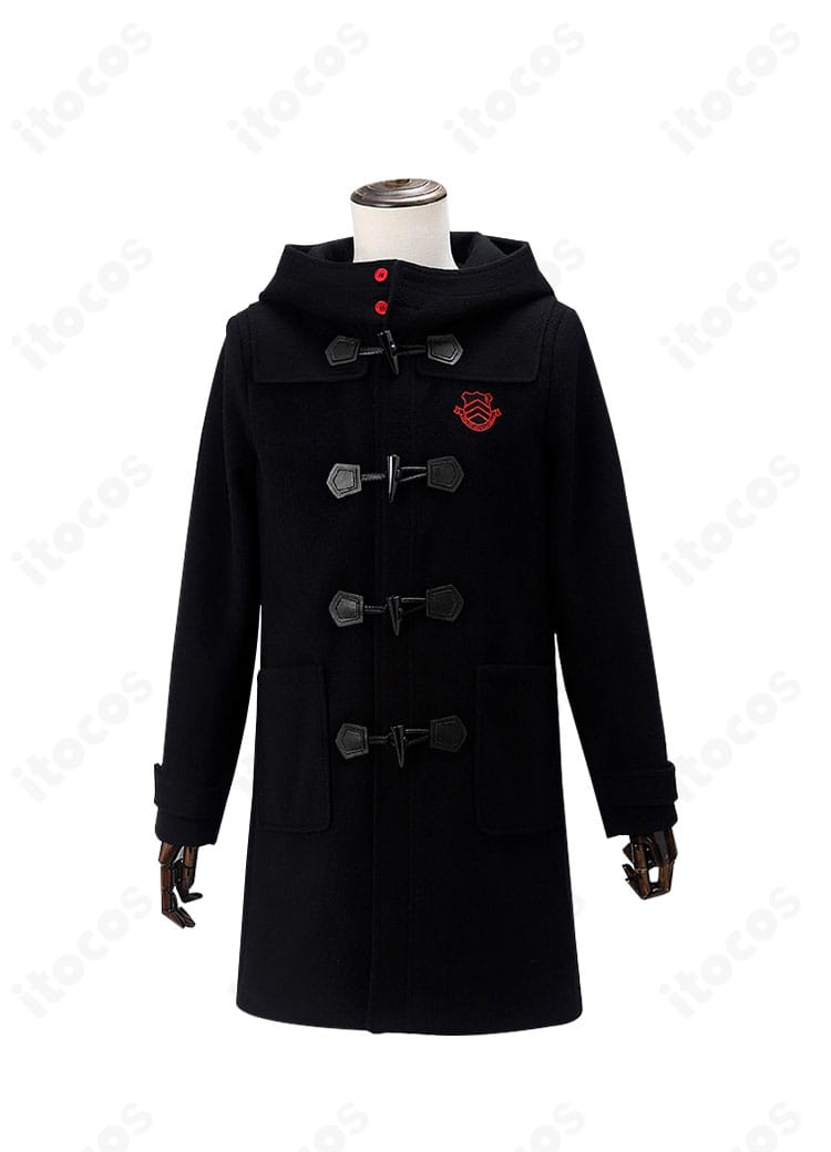 ペルソナ5 雨宮蓮 冬服コートの正面全体。端正なシルエットで高再現度のデザインが分かる商品画像