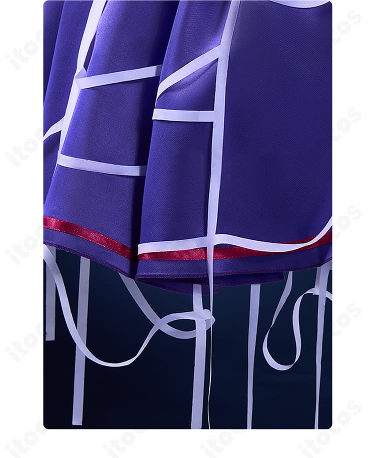 庭師 エマ・ウッズ コスプレ衣装 スカート背面のシルエットとレイヤー構成