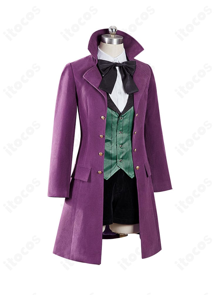 黒執事Ⅱ アロイス・トランシー通常衣装の正面全身。コートとショートパンツのバランスを高忠実度で再現。