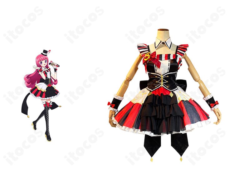 プリパラの北条そふぃ 5周年衣装コスプレ。キャラクターと衣装のコラボ撮影で高再現の質感と世界観を表現したイメージ。