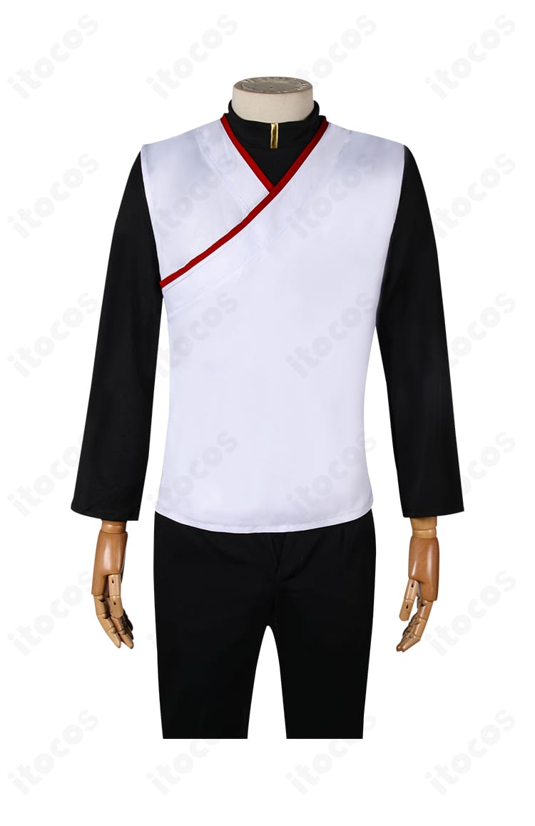 ウェイ コスプレ インナーの正面ディテール。襟元と胸元の切り替えを忠実に表現。