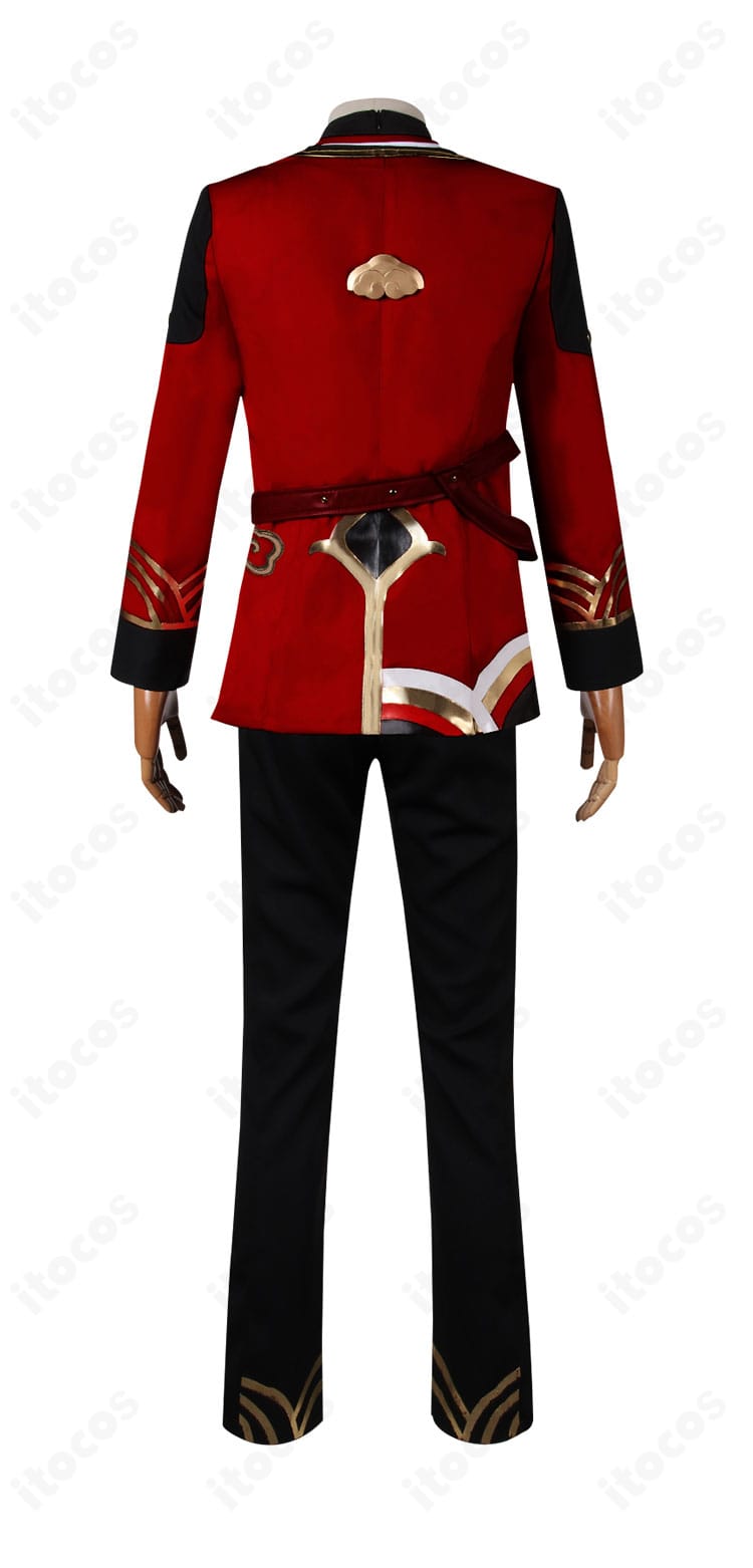 ウェイの工造司制服 背面全体。肩章と背面モチーフの配置やライン取りを確認できる。