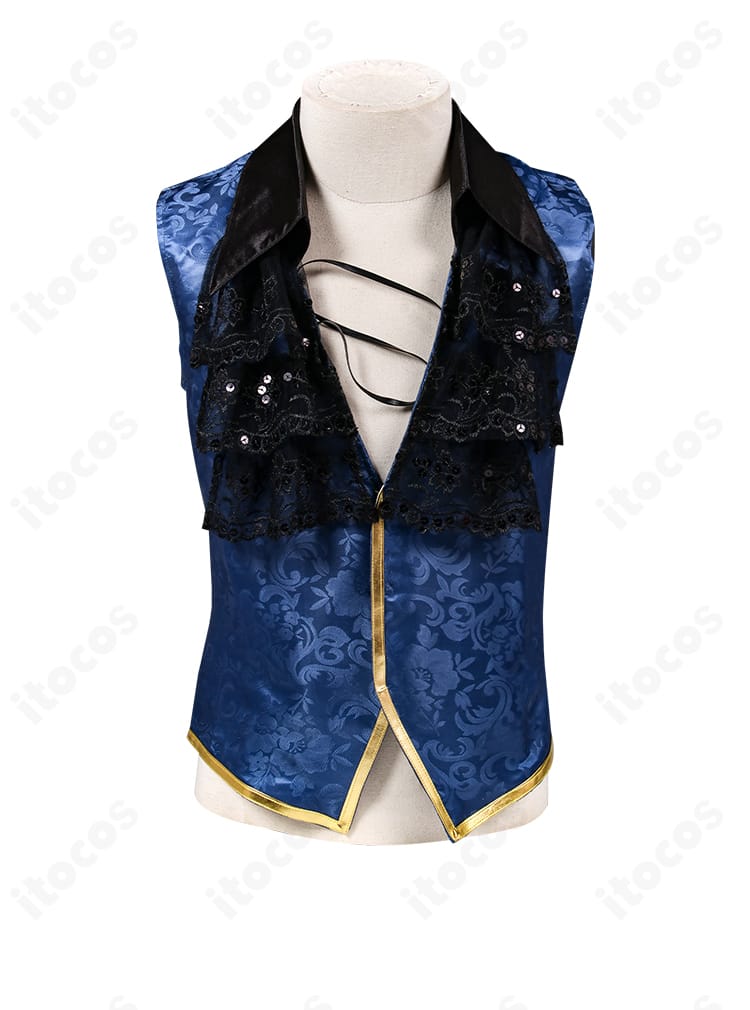 隠者 首席顧問コスプレ インナーの刺繍ディテールと縫製仕上げ