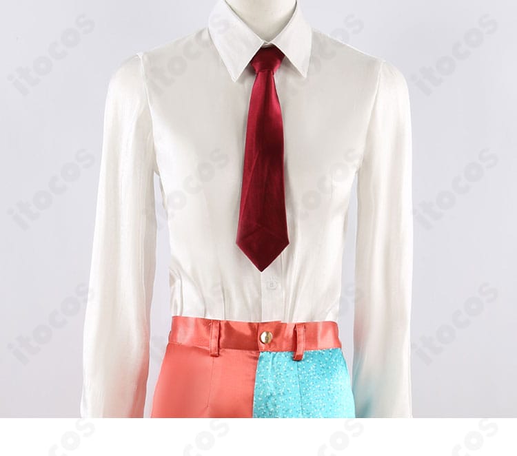 ナイス・アルネブ・サンダー衣装のインナーシャツ正面ディテール、ボタン配置