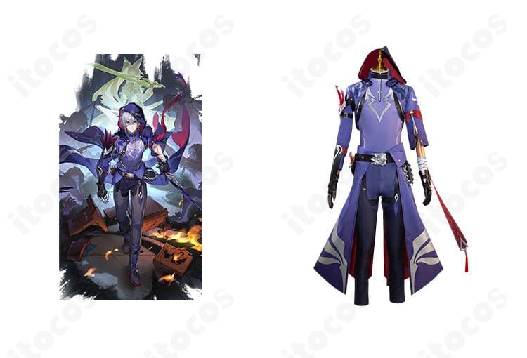 崩壊：スターレイル モゼのコスプレ衣装とキャラクターイメージの組み合わせ。全体シルエットと主要装飾を高再現で示すビジュアル。