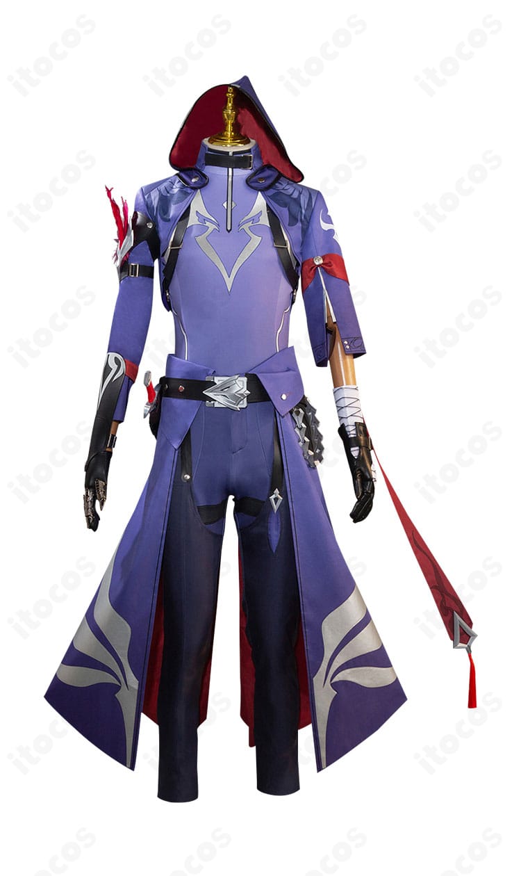 崩壊：スターレイル モゼ コスプレ衣装の正面全身。コート、オーバースカート、帽子を含む基本セットのディテール。