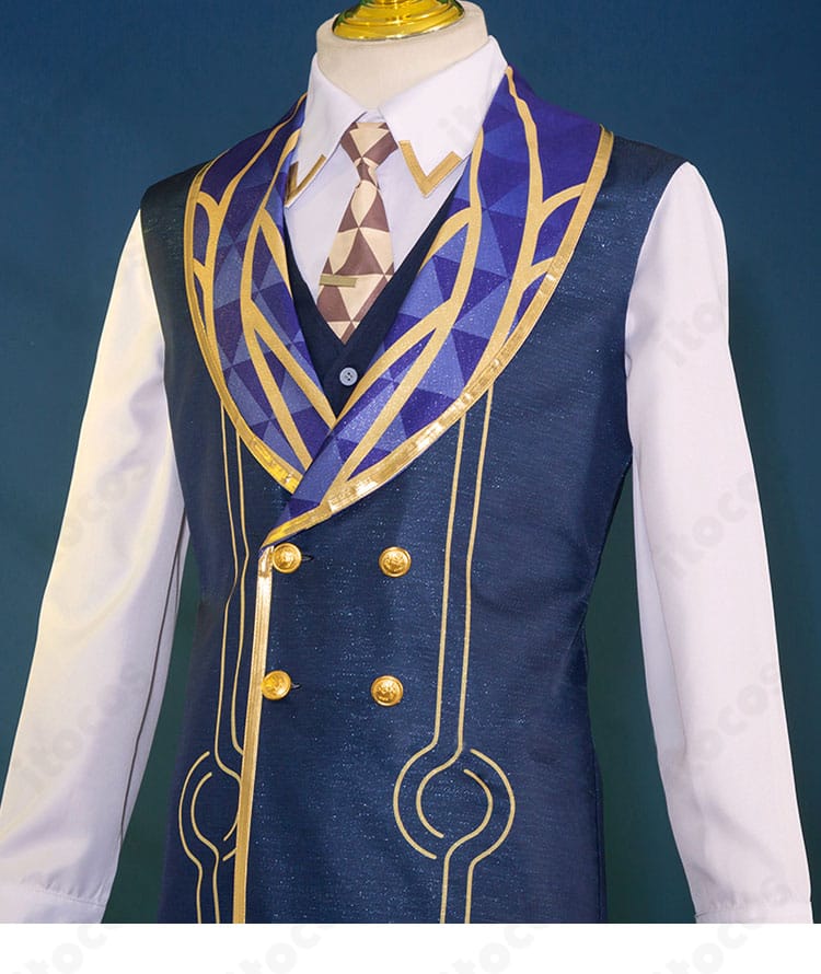 門襟部分の装飾ディテール。縁取りと装飾ラインの設計意図が伝わるカット。