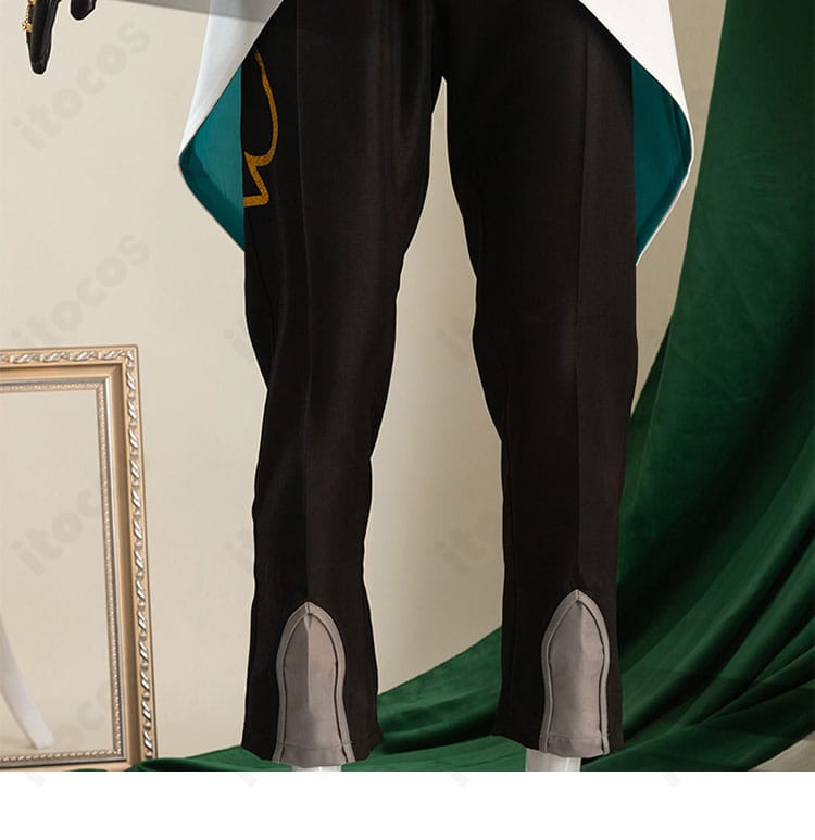 アベンチュリン コスプレ衣装のズボン装飾ディテール。ポケット周りとライン取りを確認できる