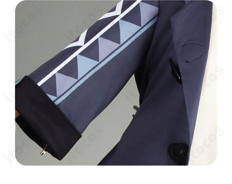 袖装飾のディテール。カカワーシャの袖口意匠と配色バランスを示す近接画像