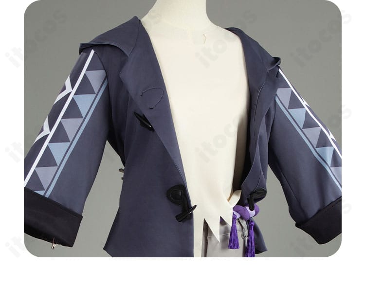 服装装飾のディテール。スターレイル衣装特有の高精細刺繍と装飾パーツの質感が分かる画像