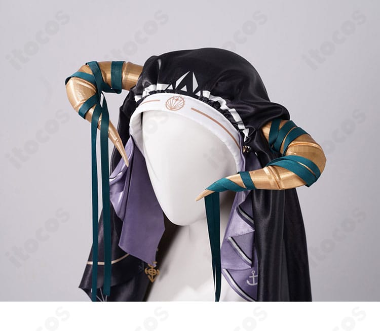 ホロライブ 宝鐘マリン ヘッドアクセの側面プロファイルと厚み・角度が分かる画像